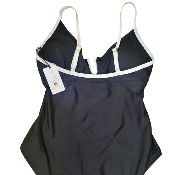 Shade Shore Women's High Leg Medium Seat Coverage Swimsuit Size Medium NWT - Picture 6 of 7